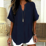 Elegant enfärgad blus