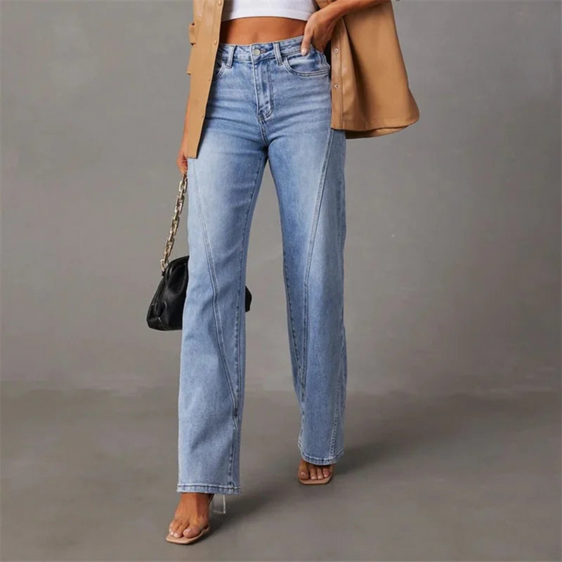 Adora – Jeans Large Taille Haute