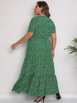GIBSIE Plus Size Blommig Maxiklänning – Sommar, Boho, Semester