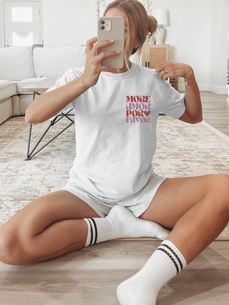 Luna – Grafisk t-shirt med rund hals och somrigt tryck | Avslappnad och bekväm