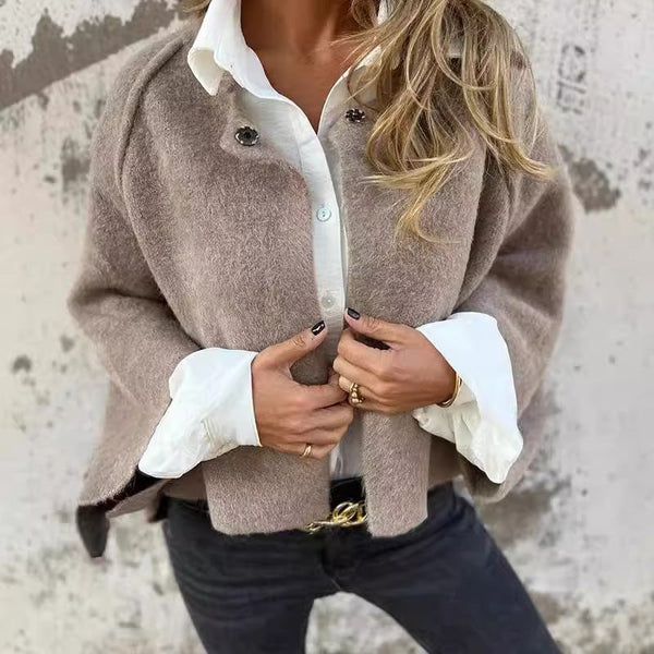 ELISE™ – Elegant Kort Jacka med Chic Utställda Ärmar