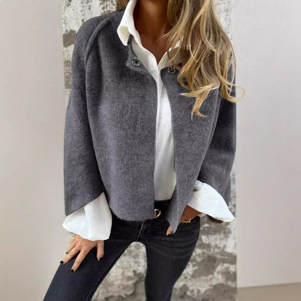 ELISE™ – Elegant Kort Jacka med Chic Utställda Ärmar