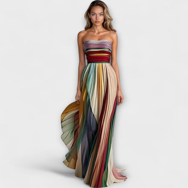 Flora – Robe longue en tissu premium
